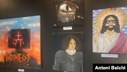 Selección de algunas de las obras de Romeo expuestas en la ciudad de Doral y que representan "el avance" y la "madurez" del artista colombiano a lo largo de su carrera.