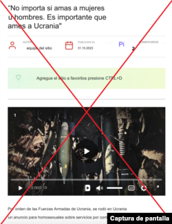Captura de desinformación en la web.