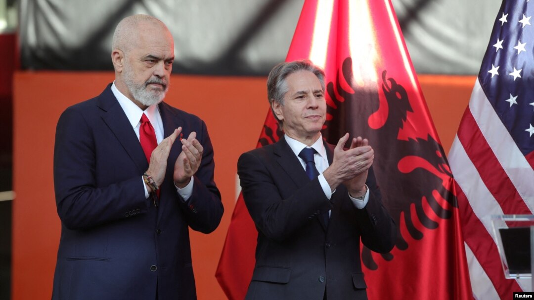 Edi Rama i Entoni Blinken u Tirani (Foto: Armando Babani/Pool via REUTERS)