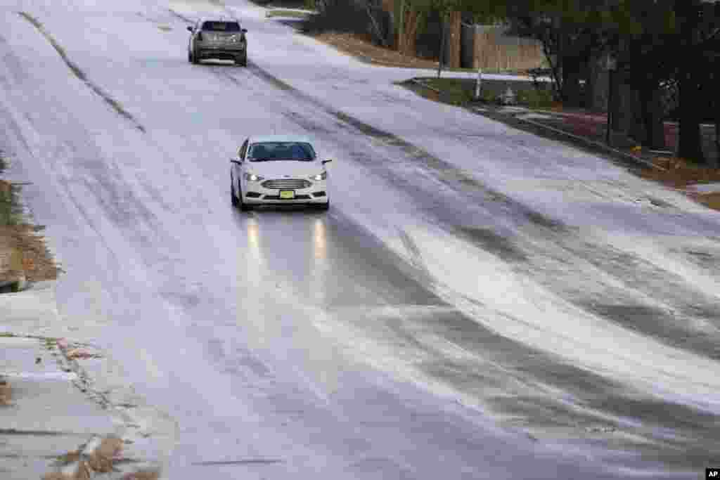 Dangerously cold temperatures affected much of Mississippi with areas reporting accumulation of snow and ice, as seen on this north Jackson street. Deep South states like Mississippi, Louisiana and Arkansas joined portions of the Rockies, Great Plains, Midwest and New England in reporting storms and frigid temperatures.