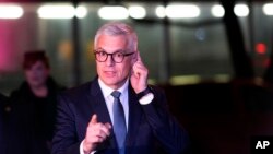 Кандидат в президенты Словакии Иван Корчок. 23 марта 2024 г.