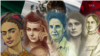 Estas son algunas de las mujeres influyentes en la historia de México. Diseño: Sergio Valencia. [De izquierda a derecha aparecen Frida Kahlo, Sor Juana Inés de la Cruz, Griselda Álvarez Ponce de León, Elvia Carrillo Puerto y Josefa Ortiz de Dominguez]