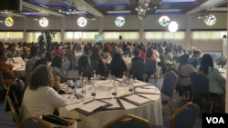 A general view of the meeting of the African Women Entrepreneurship Cooperative (AWEC) in Nairobi. (Mariama Diallo/VOA)