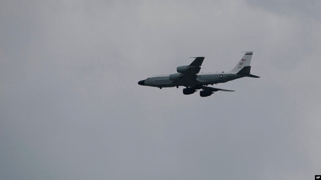 미 공군의 RC-135S ‘코브라볼’ 정찰기.