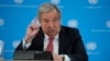 U.N. Secretary-General Antonio Guterres addresses the media during a visit to the U.N. office in the capital Nairobi, Kenya, May 3, 2023.