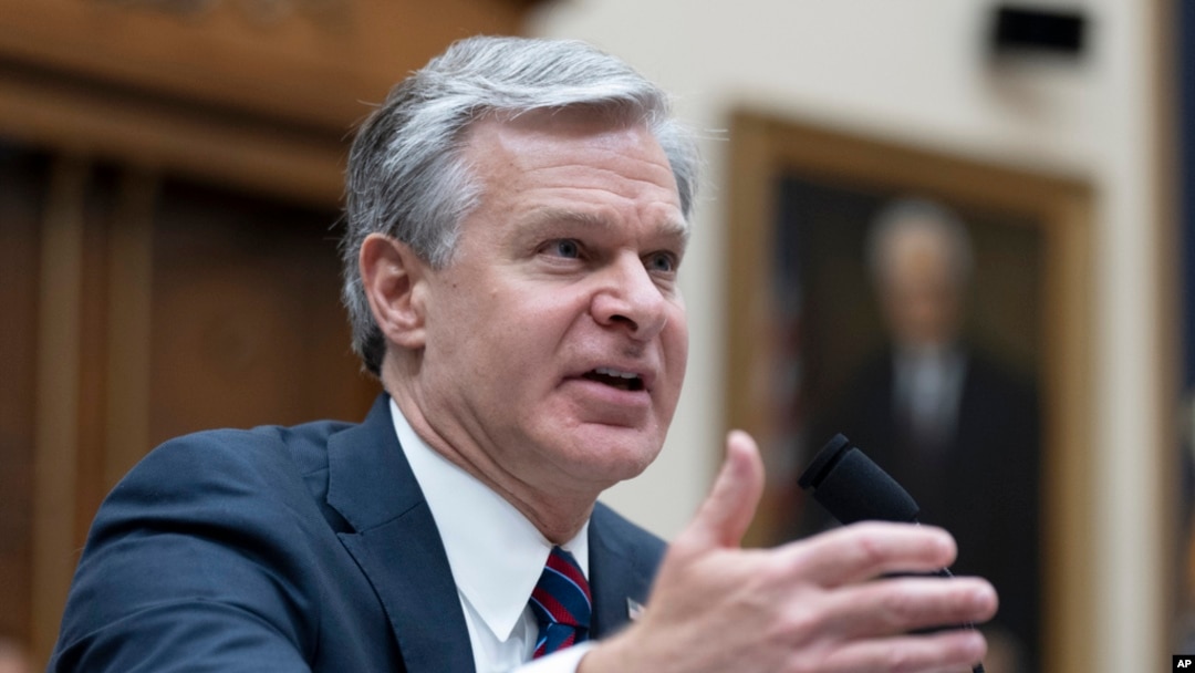 Direktor Federalnog istražnog biroa (FBI) Kristofer Rej svjedoči u Kongresu, 24. jula 2024.