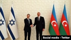 اسحاق هرتزوگ، رئیس جمهوری اسرائیل و الهام علیاف، رئیس جمهور جمهوری آذربایجان