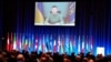 Ukrajinski predsednik Volodimir Zelenski govori putem video linka na Parlamentarnoj skupštini NATO u Kopenhagenu, u Danskoj, 9. oktobra 2023. (Foto: Rojters/Ritzau Scanpix/Liselotte Sabroe)