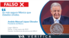 El presidente de México, Andrés Manuel López Obrador asegura que su país es más seguro que EEUU, lo cual es falso.