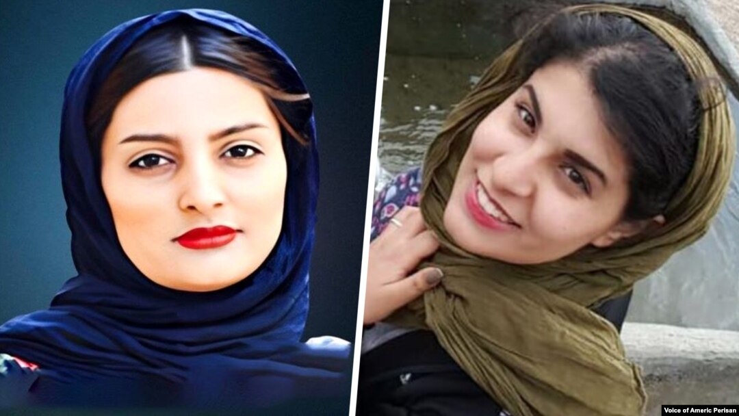نگین باقری (سمت راست) و الناز محمدی 
