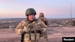 Mumiliki wa kundi la mamluki la Wagner Yevgeny Prigozhin, akiwa Paraskoviivka, Ukraine. March 3, 2023. Picha: Reuters