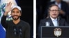 ARCHIVO - El presidente de El Salvador, Nayib Bukele, y su homólogo de Colombia, Gustavo Petro, vistos en una composición. [Fotos: Reuters]