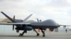 FILE - A U.S. MQ-9 drone is on display during an air show at Kandahar Airfield, Afghanistan, Jan. 23, 2018. 