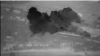 This still image from a U.S. Department of Defense video shows an airstrike on a Mayadin, Syria, facility used to launch attacks on U.S. troops.