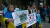 Македонските власти да ја прогласат Русија за терористичка земја, побараа украинските граѓани кои денеска одржаа протест пред руската амбасада