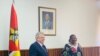Chefe da Missão de Observação Eleitoral da EU, Ignacio Sanchez Amor, e Minista dos Negócios Estrangeiros de Moçambique Verónica Macamo