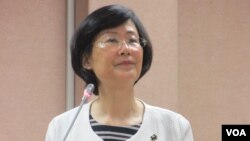 台湾法务部长罗莹雪（美国之音张永泰拍摄）