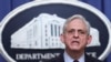 El Fiscal General Merrick Garland anuncia la extradición y apertura de una acusación acusando al expresidente hondureño Juan Orlando Hernández en el Departamento de Justicia el jueves 21 de abril de 2022 en Washington. 