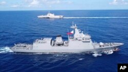 Một cuộc diễn tập của tàu Philippines và Hoa Kỳ trên Biển Đông. [Ảnh minh họa]