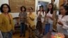 Kelompok angklung diaspora Indonesia di Richmond (VOA/Nia Iman Santoso)
