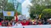 Union rallies in Skopje, North Macedonia at 1st of May, Labor day