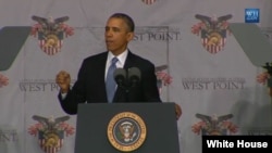 El presidente Barack Obama habla en la Academia Militar de West Point.