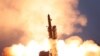 A projectile is fired during North Korea's missile tests in this undated picture released by North Korea's Korean Central News Agency (KCNA) on Nov. 28, 2019. 