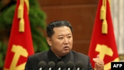 Kim Jong Un (Photo by STR/KCNA via KNS/AFP)