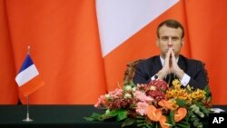 French President Emmanuel Macron insists in an interview published, Nov. 7, 2019, that the European Union must step up and start acting as a strategic world power.