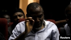 FILE - Indigenous People of Biafra (IPOB) leader Nnamdi Kanu appears at the Federal High Court in Abuja, Nigeria, January 20, 2016. 