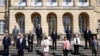 FILE - Family photo of G-7 finance ministers meeting at Lancaster House in London, Britain, June 5, 2021. 