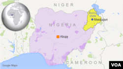 Bản đồ khu vực Maiduguri, Nigeria.