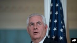 FILE - Secretary of State Rex Tillerson.