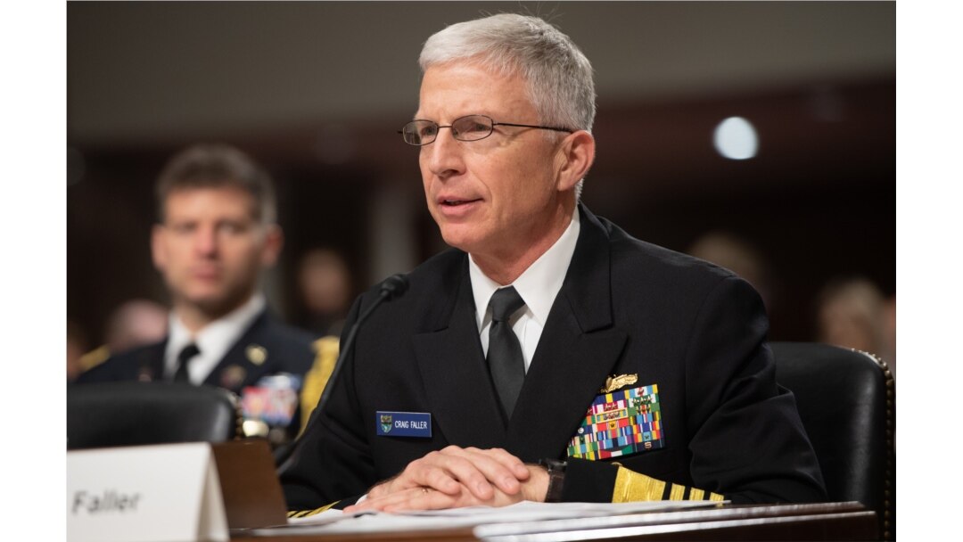Arhiva - Komandant američke Južne komande, admiral Kreig Foler, svedoči tokom saslušanja pred potvrđivanje postavljenja u Senatu SAD, na Kapitol hilu, 7. februara 2021.