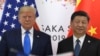 Presiden Donald Trump, kiri, berfoto bersama dengan Presiden China Xi Jinping dalam pertemuan di sela-sela KTT G-20 di Osaka, Jepang, Sabtu, 29 Juni 2019. (Foto: AP/Susan Walsh)