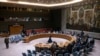 Una vista general muestra el Consejo de Seguridad de las Naciones Unidas durante una reunión de emergencia en la sede de la ONU, el 14 de abril de 2024.