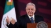 El presidente de México, Andrés Manuel López Obrador, habla durante su conferencia de prensa habitual en el Palacio Nacional en la Ciudad de México, México, el 20 de marzo de 2024.