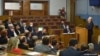 Crnogorski premijer Zdravko Krivokapić govori u Skupštini Crne Gore (Foto: gov.me, B.Ćupić)