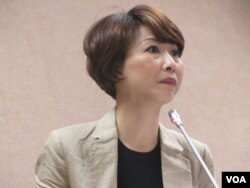 民进党立委陈亭妃(美国之音张永泰拍摄)