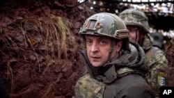 Russia wa Ukraine Volodymyr Zelenskyy kwenye picha ya maktaba.