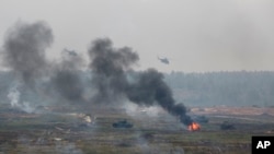 Эпизод совместных белорусско-российских военных учений (архивное фото)