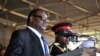 Newly elected Malawian President Arthur Peter Mutharika delivers a speech during his official inauguration as Malawi's new President, at the Kamuzu stadium in Blantyre on June 2, 2014. 