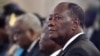 Le président ivoirien Alassane Ouattara lors de la cérémonie des voeux, à Abidjan, le 4 janvier 2018.