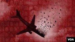 پوستر مربوط به سالگرد سقوط هواپیما اوکراینی
