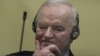 Mantan panglima militer Serbia-Bosnia Ratko Mladic (79 tahun) saat hadir di pengadilan di Den Haag, Belanda, Selasa 8 Juni 2021. 
