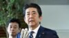 Japan's Prime Minister Shinzo Abe speaks to media at his official residence in Tokyo, Japan, Aug. 23, 2019. 