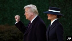 Президент Дональд Трамп и первая леди Мелания Трамп. 20 января 2025 г. 