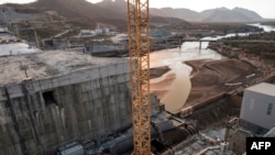Vue générale du Grand Barrage de la Renaissance Ethiopienne, sur le Nil Bleu