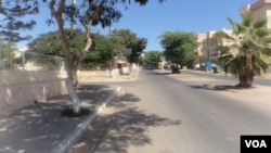 Uma rua da cidade do Namibe