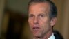 FILE - Sen. John Thune, R-S.D. addresses the media after a policy luncheon on Capitol Hill in Washington, July 21, 2015. 